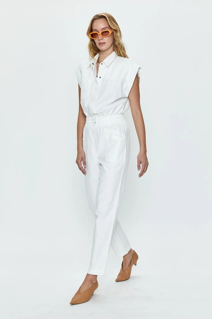 Pistola Denim Rosie Jumpsuit - Porcelain 2