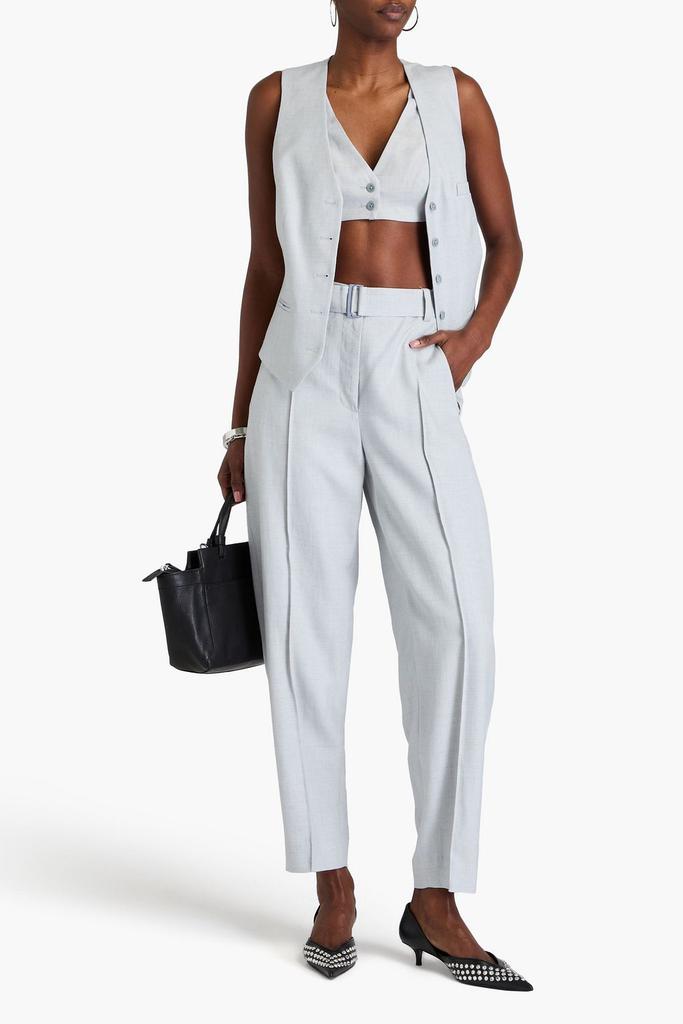 3.1 Phillip Lim Belted woven tapered pants