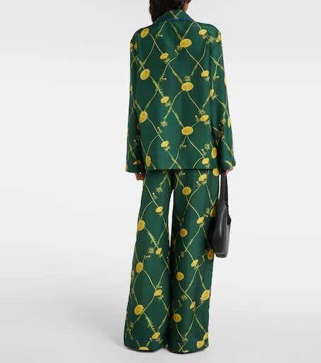 Burberry Floral silk poplin pajama shirt 3