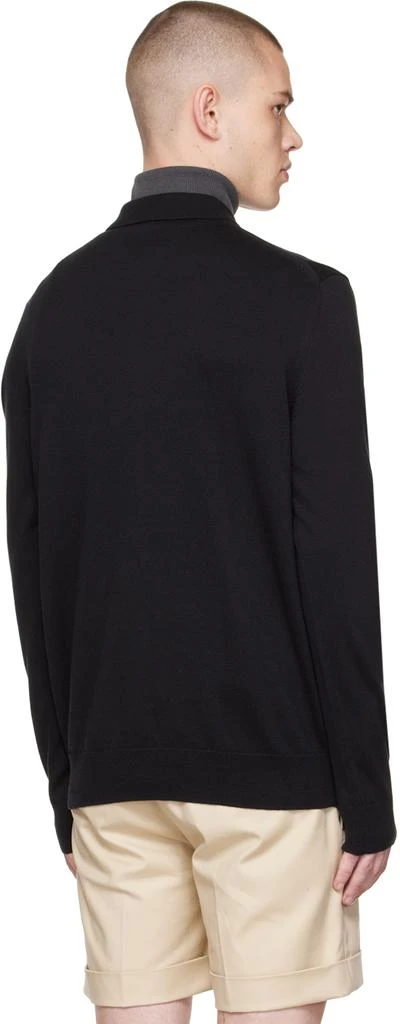 Fred Perry Black Long Sleeve Polo 3
