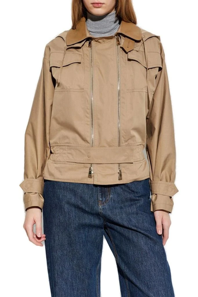 Fendi Fendi Hooded Double-Zipped Jacket 2