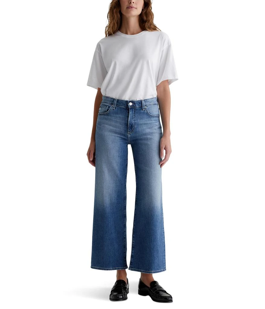 AG Jeans Saige Mid-Rise Wide Leg Jeans in Bell Canyon 5