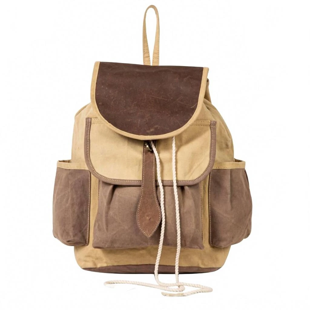 Myra Bags Women
s Chesternut Journey Backpack In Beige
