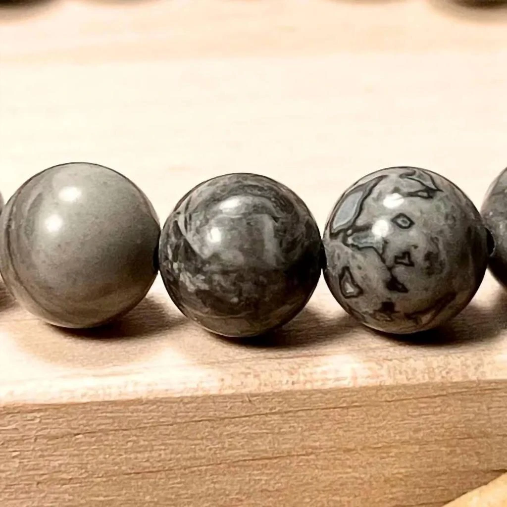 FAIRE Faire - MAPSTONE JASPER GEMSTONE TRINITY BRACELET 4