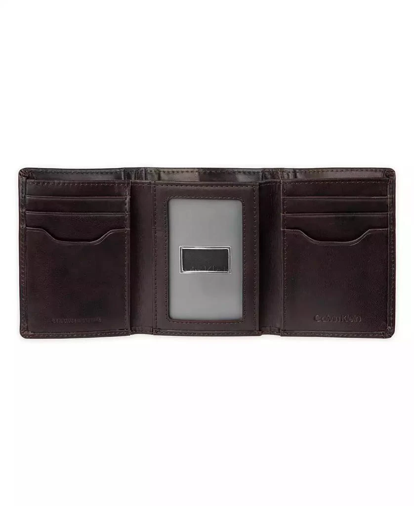 Calvin Klein Men's RFID Two Tone Arcadia Leather Trifold Wallet 4