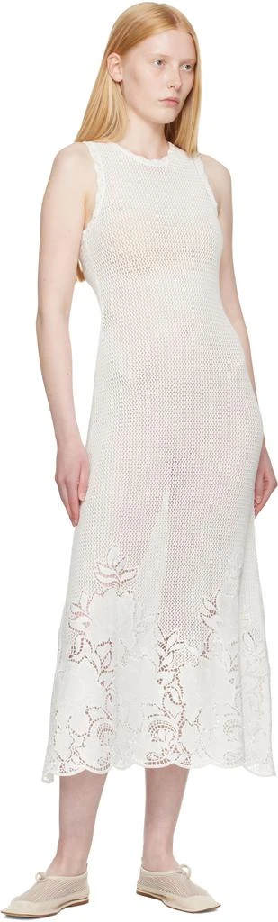 Erdem White Sleeveless Midi Dress 4