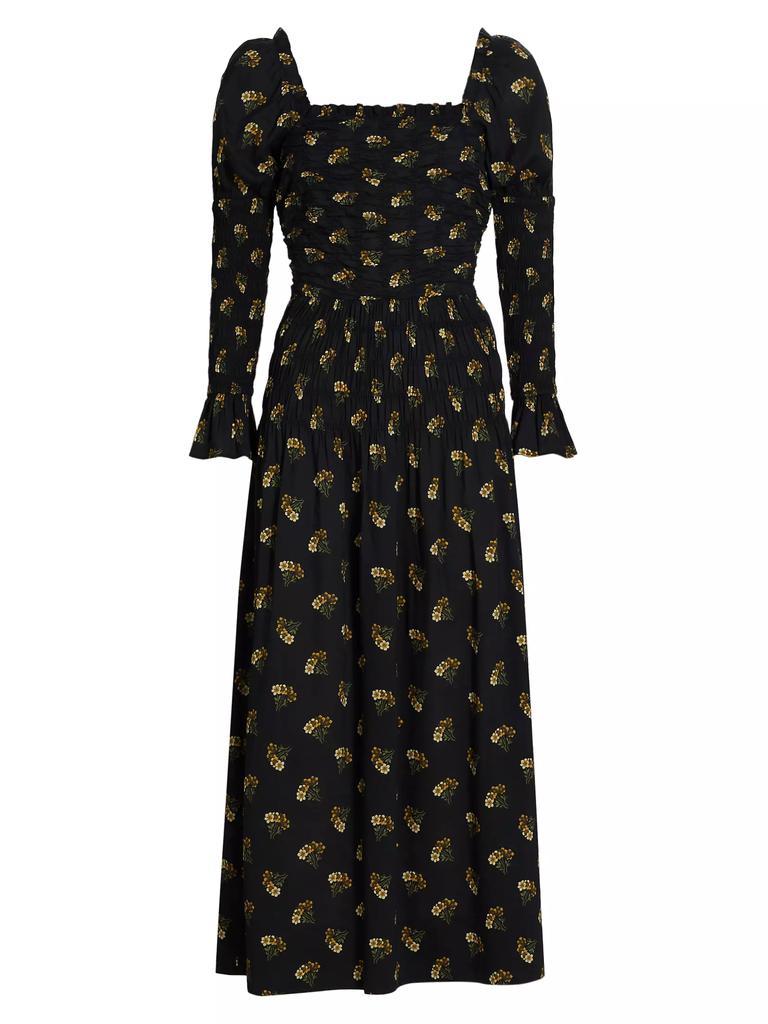 DÔEN Wilmina Floral Smocked Maxi-Dress