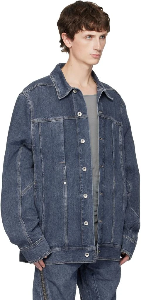 Rick Owens Blue Concordians Lido Worker Denim Jacket 2