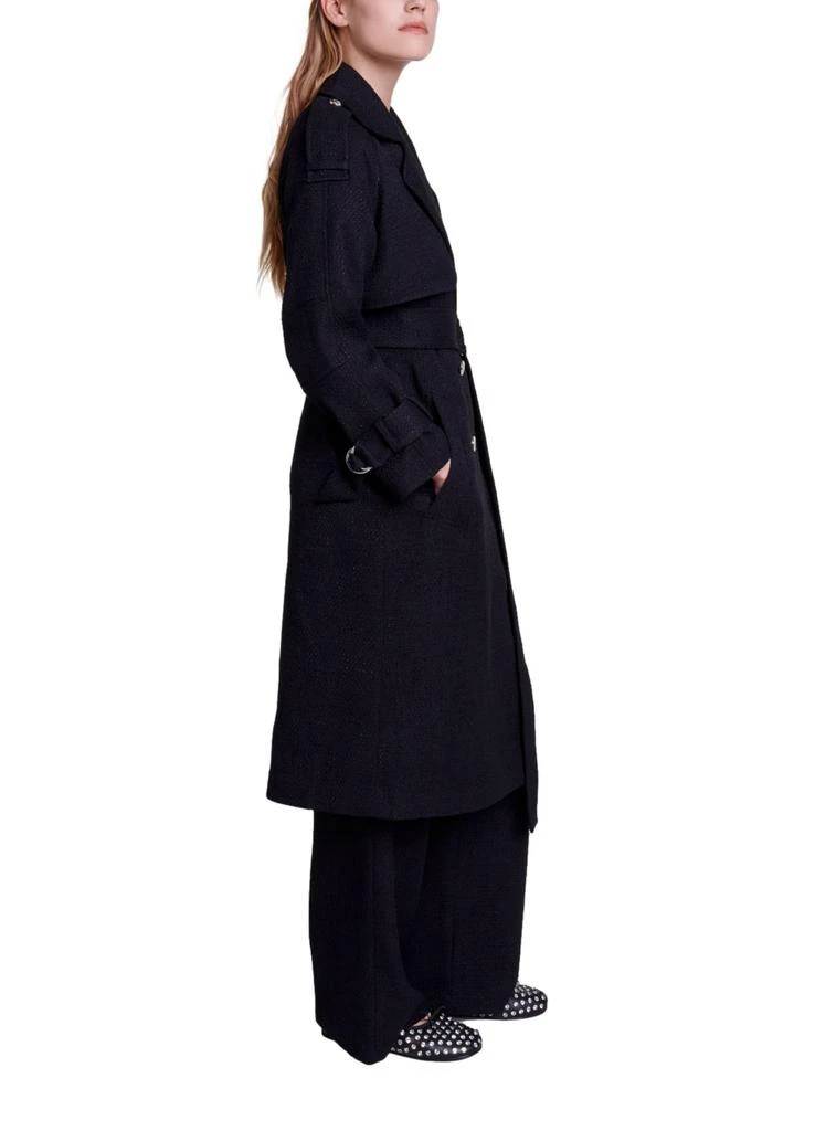 Maje Tweed trench coat 7