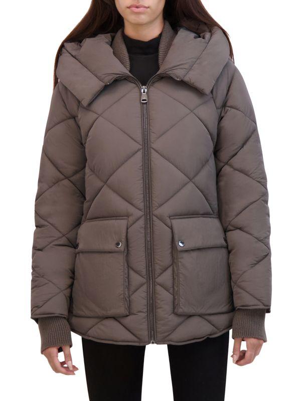 Kenneth cole puffer jacket womens best sale