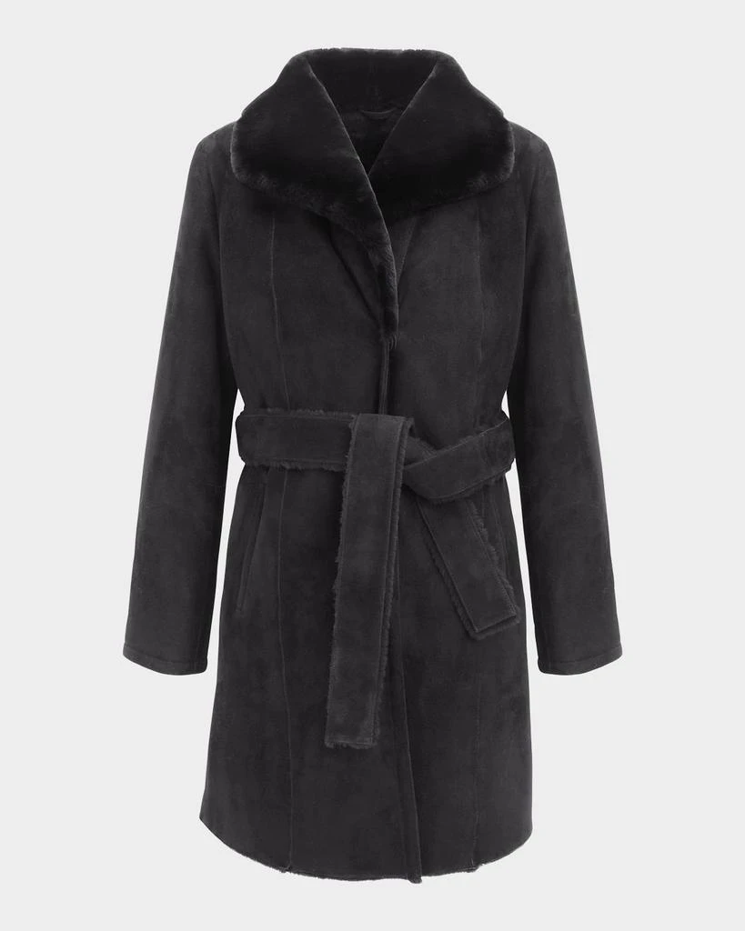 Gorski Merino Shearling Lamb Stroller With Belt