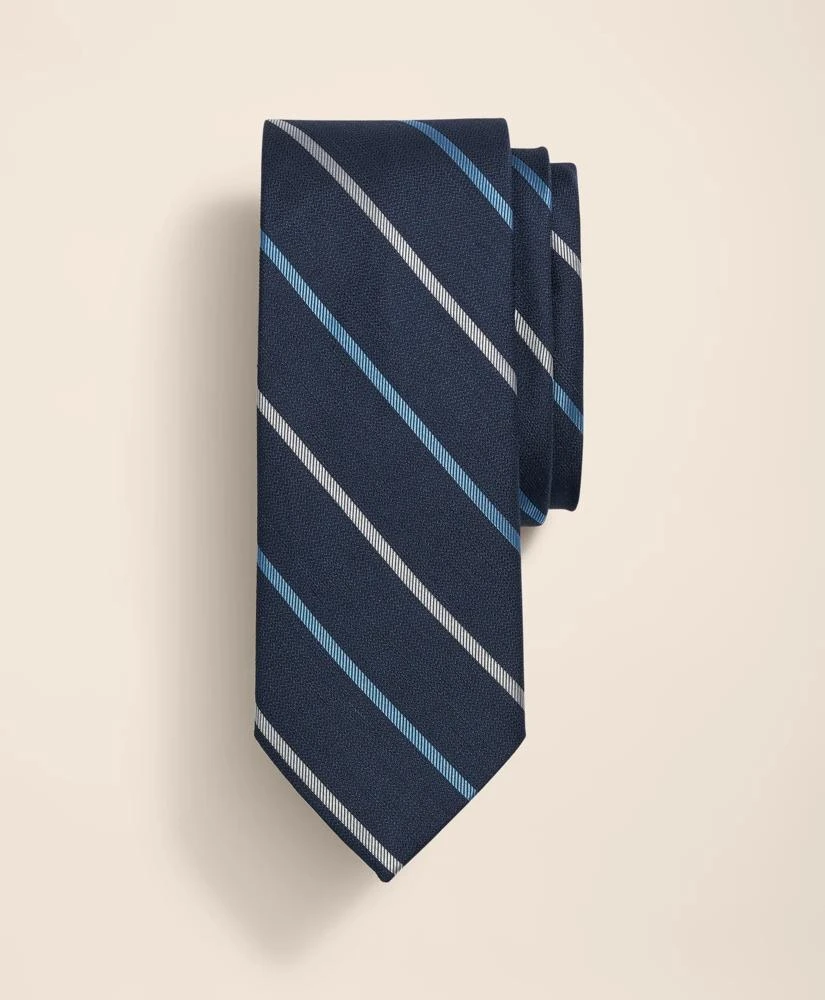 Brooks Brothers Silk-Linen Striped Tie 1
