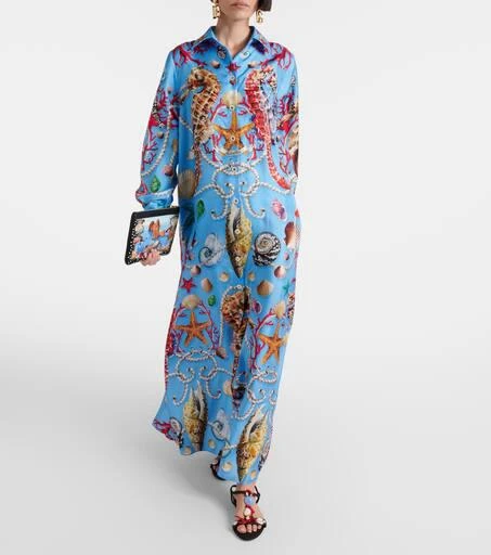 Dolce & Gabbana Capri printed silk kaftan 7