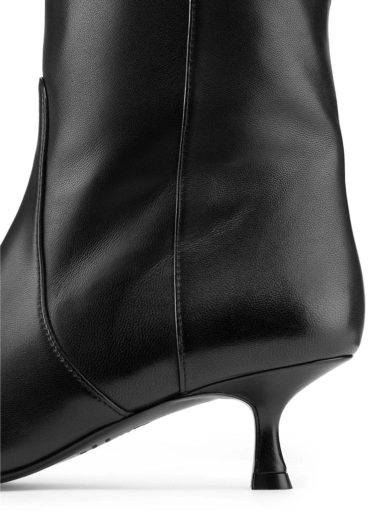 Stuart Weitzman Naomi 50MM Lacquered Leather Boots 6