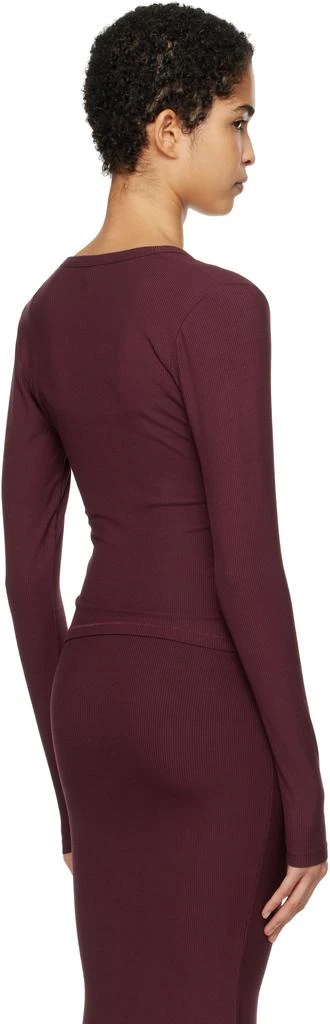 SKIMS Burgundy Soft Lounge Cardigan 3