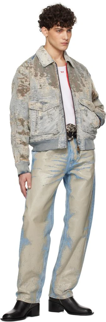 Diesel Gray D-Muddy-Fsf Denim Jacket 4
