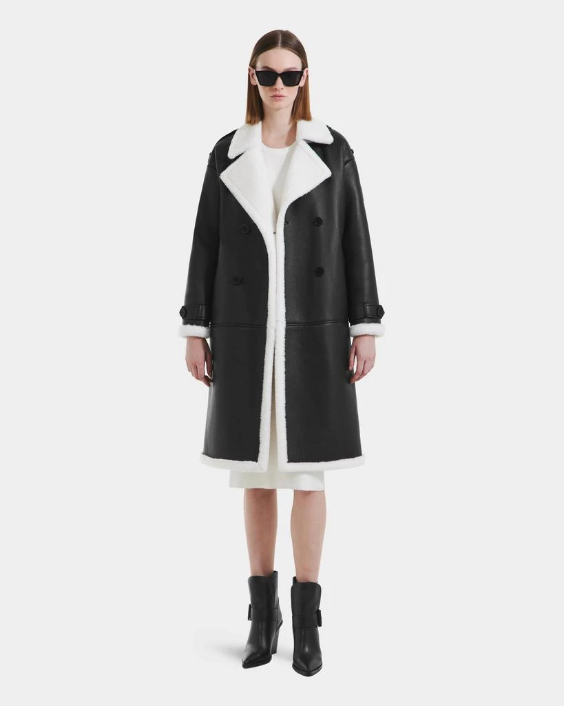RUDSAK Darcy Women's Vegan Leather & Teddy Trench