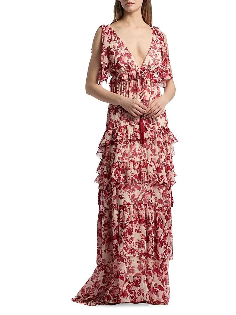 Cinq à Sept Omelia Floral Tiered Gown 3