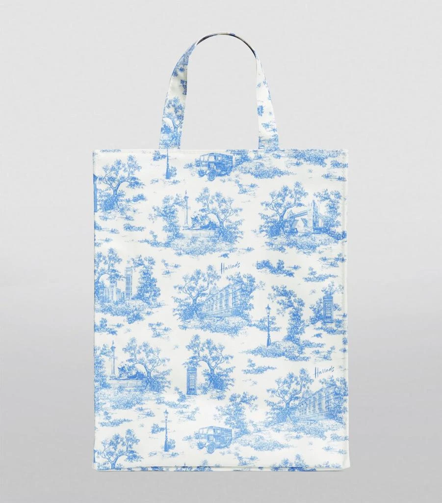 Harrods Medium Toile Shopper Bag 4