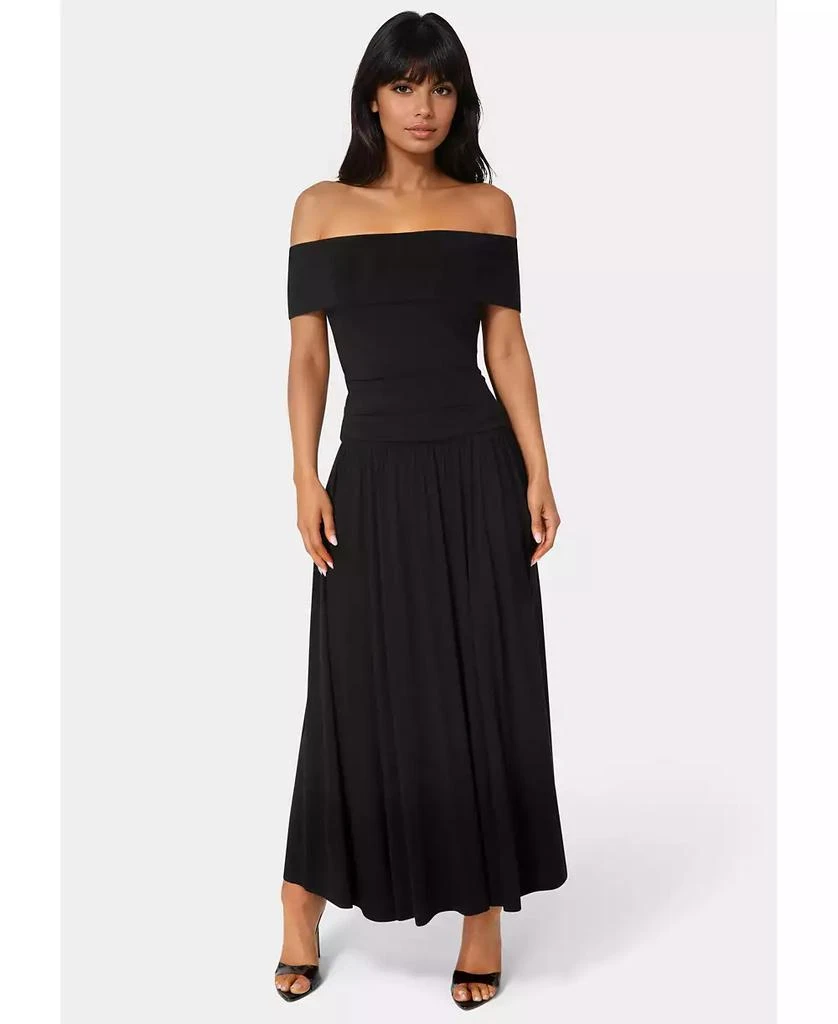 Bebe Women's Off the Shoulder Drop Waist Maxi Dress - Dresses & Skirts - Free Shipping - BeyondStyle Bebe Women's Off the Shoulder Drop Waist Maxi Dress - Dresses & Skirts - Free Shipping - BeyondStyle
