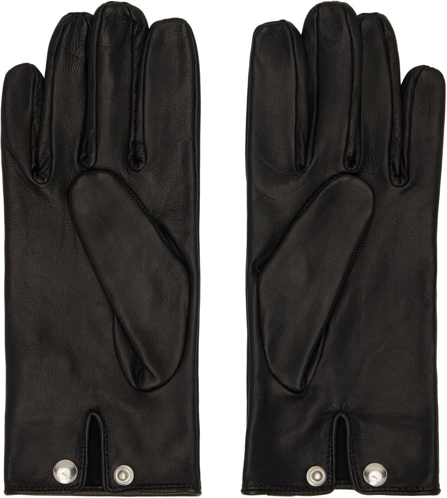 Ernest W. Baker Black Leather Gloves 2