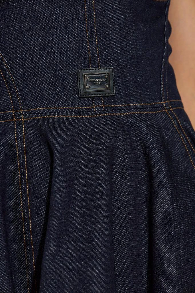 Shop Dolce & Gabbana Logo Plaque Sleeveless Denim Dress on Sale at  BeyondStyle  Get 35% Off Dolce & Gabbana Logo Plaque Sleeveless Denim Dress  with Limited-Time Flash Deals, Exclusive Discounts, and