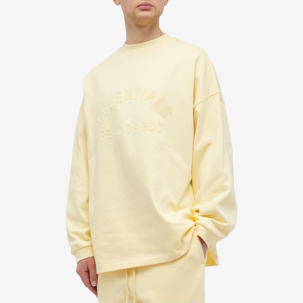 Essentials Fear of God ESSENTIALS Spring Long Sleeve Printed T-Shirt - Garden Yellow