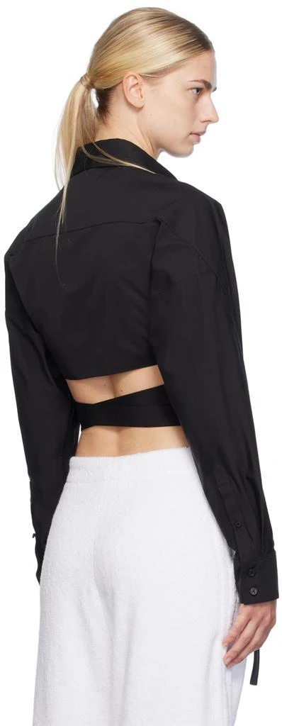 Alaïa Black Cross Over Shirt 3