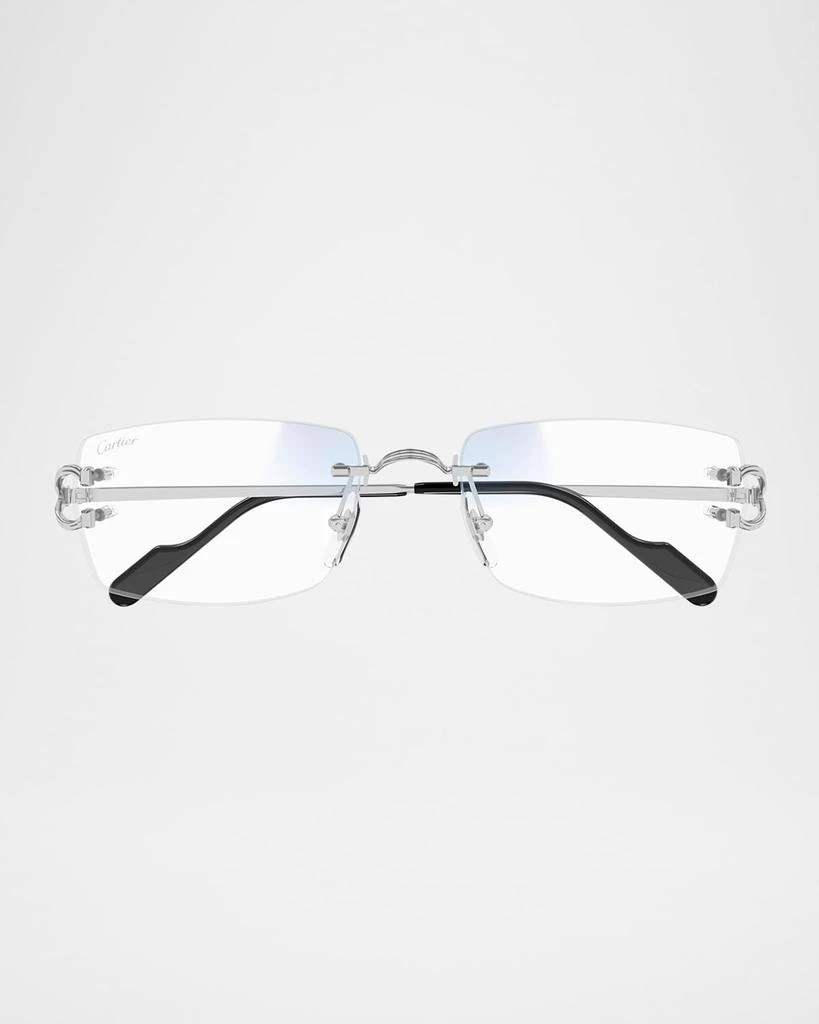 Cartier Men's Metal Rectangle Optical Frames 1