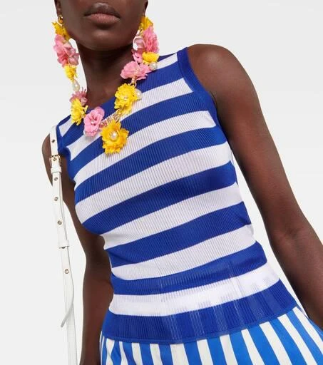 Dolce
Gabbana Portofino ribbed-knit striped tank top 4