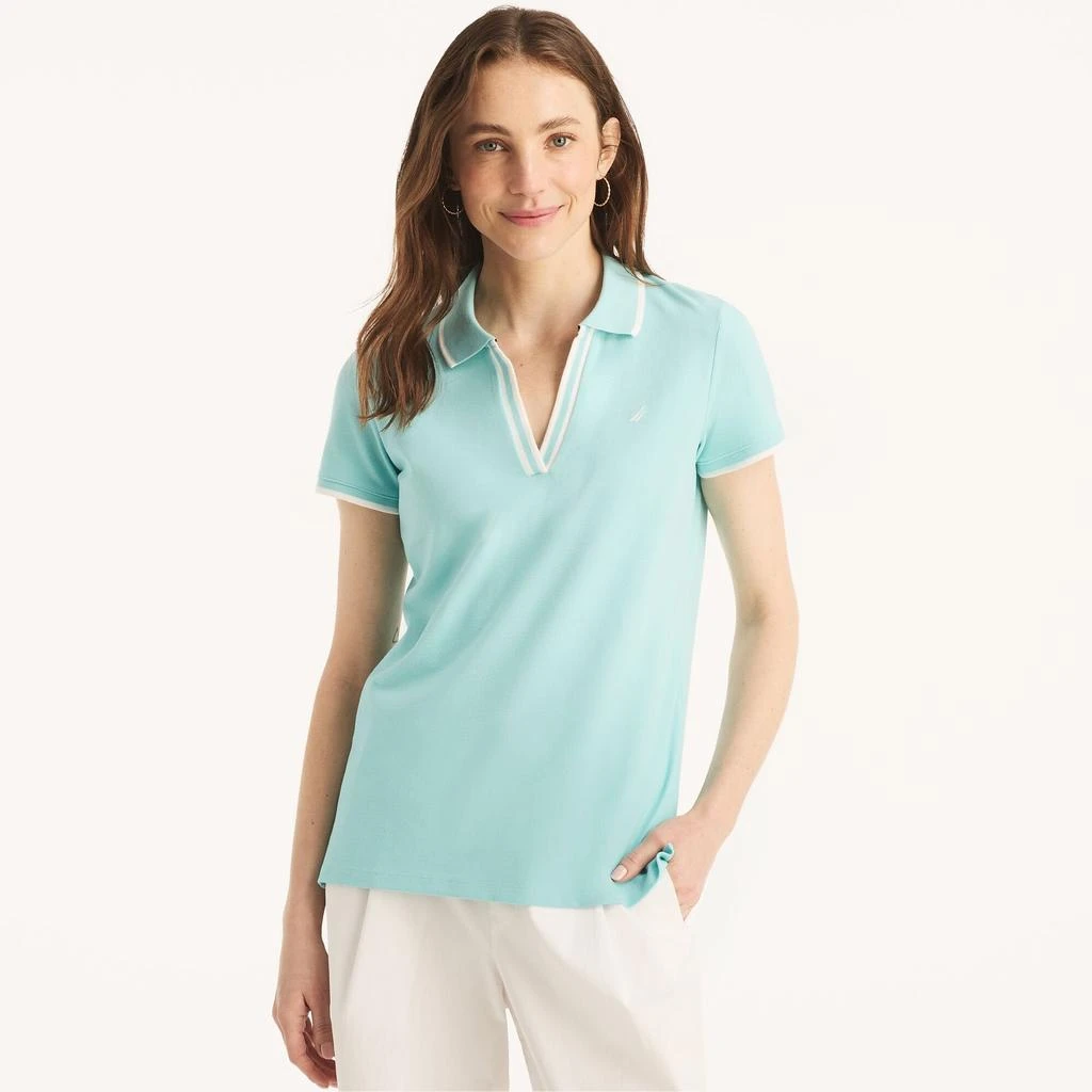 Nautica Womens Sustainably Crafted Deck Polo 1
