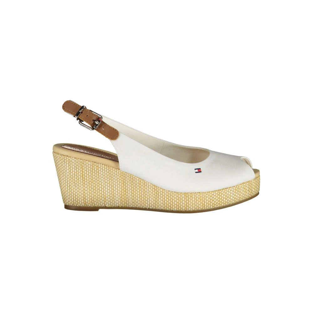 Tommy Hilfiger Tommy Hilfiger White Cotton Sandal 1