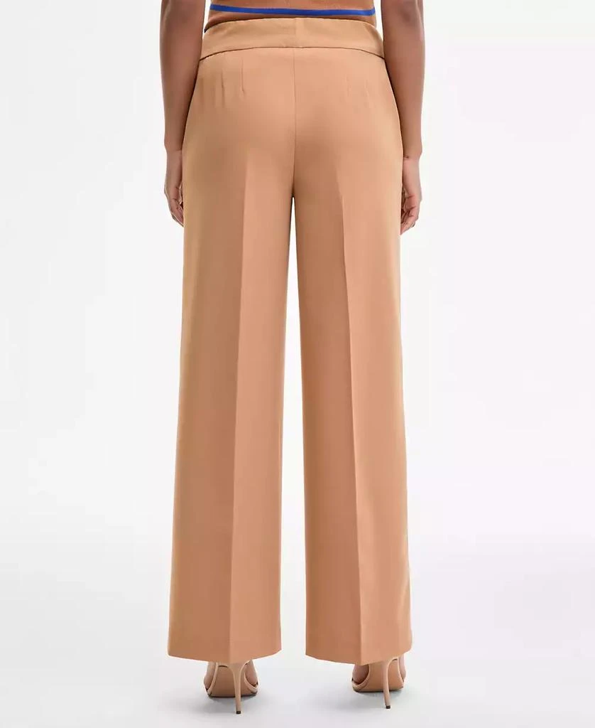 Tahari Women's Mid-Rise Wide-Leg Pants 4