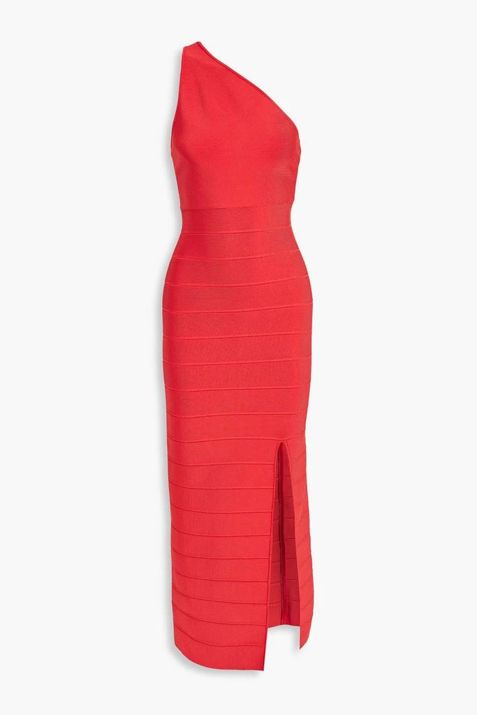 Herve Leger One-shoulder bandage maxi dress 1