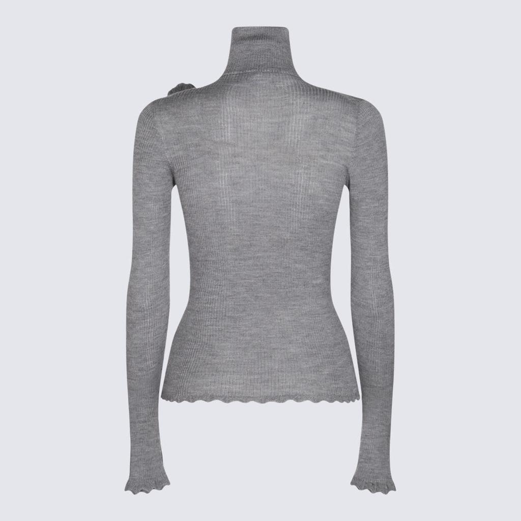 Blumarine Grey Wool Knitwear