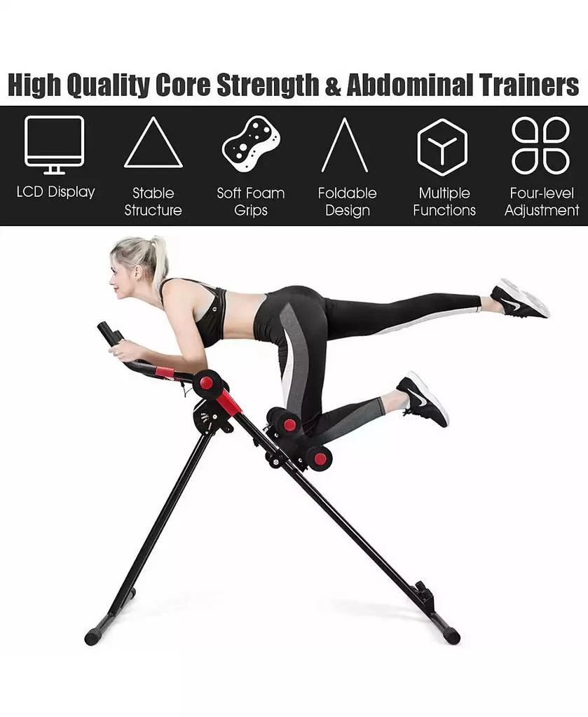 KUYOTQ Abdominal Workout Equipment with LCD Monitor for Home Gym 8