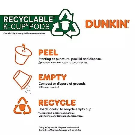 Dunkin' Donuts Dunkin' Donuts Medium Roast  K-Cup Coffee Pods, Original Blend, 72 ct. 5