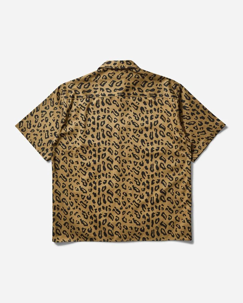 Wacko Maria Men's Dickies Leopard Work Shirt (Type-2) Beige 2