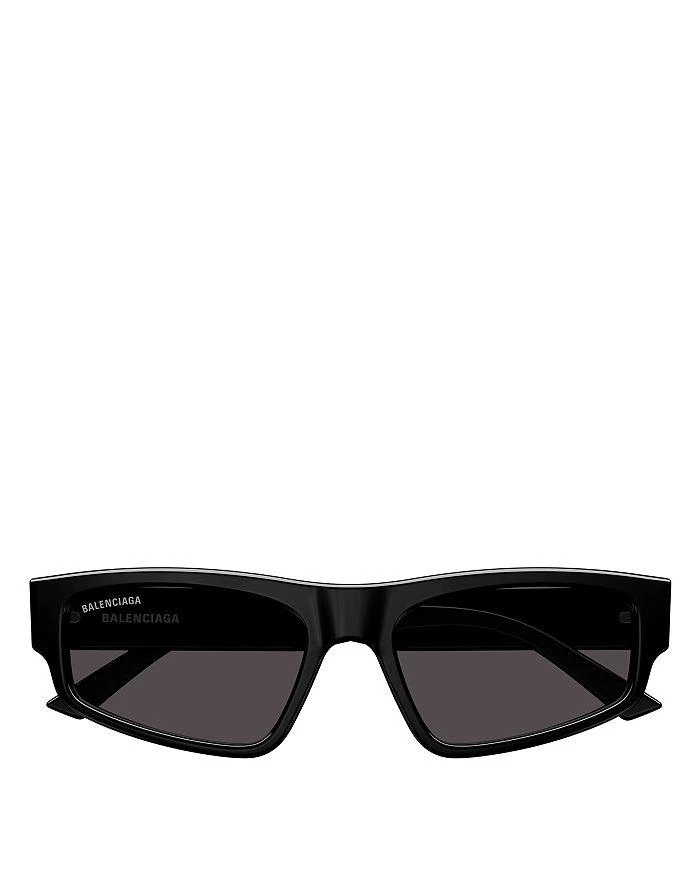 Balenciaga Flat Rectangular Sunglasses, 56mm 2