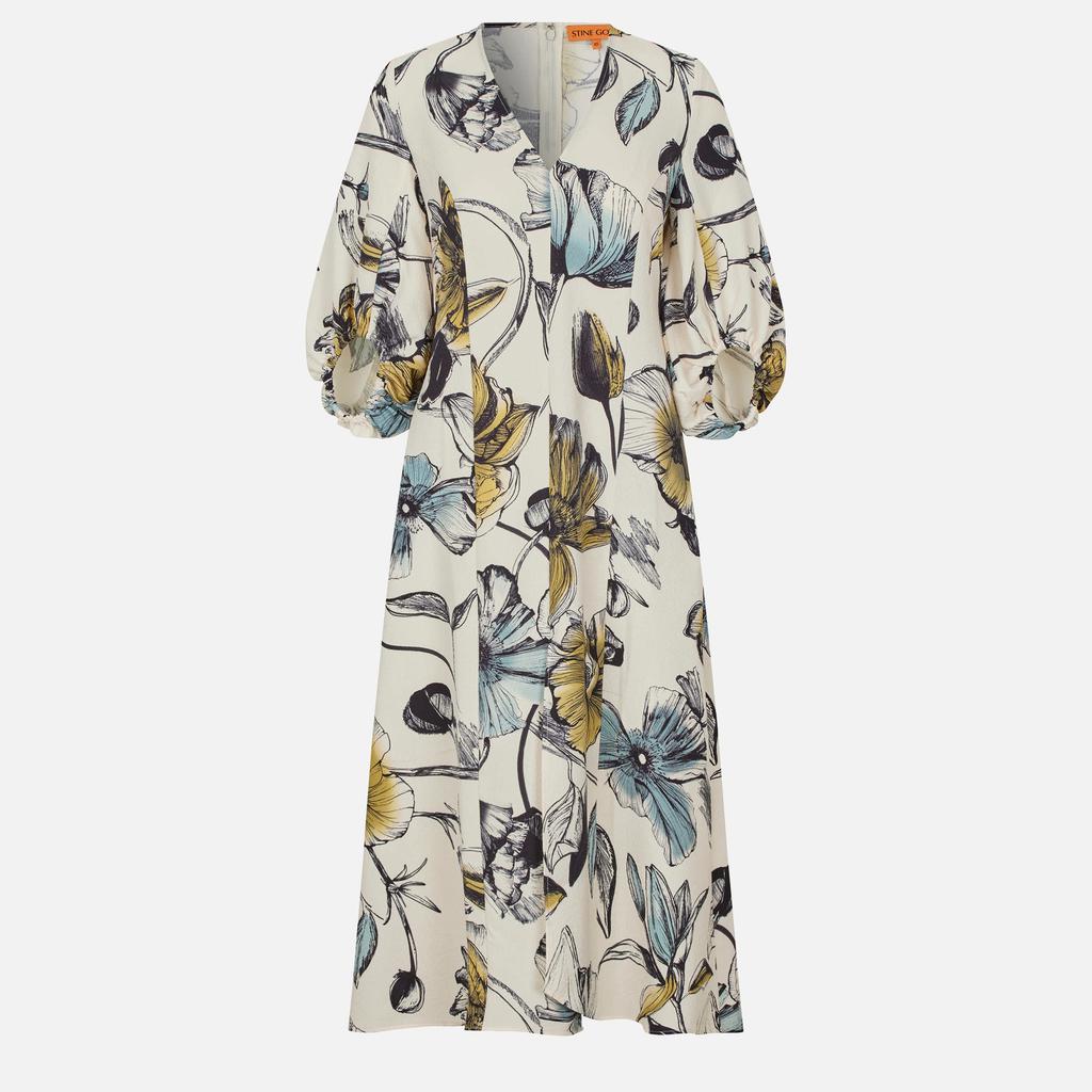 Stine Goya Stine Goya Floral-Print Crepe Midi Dress