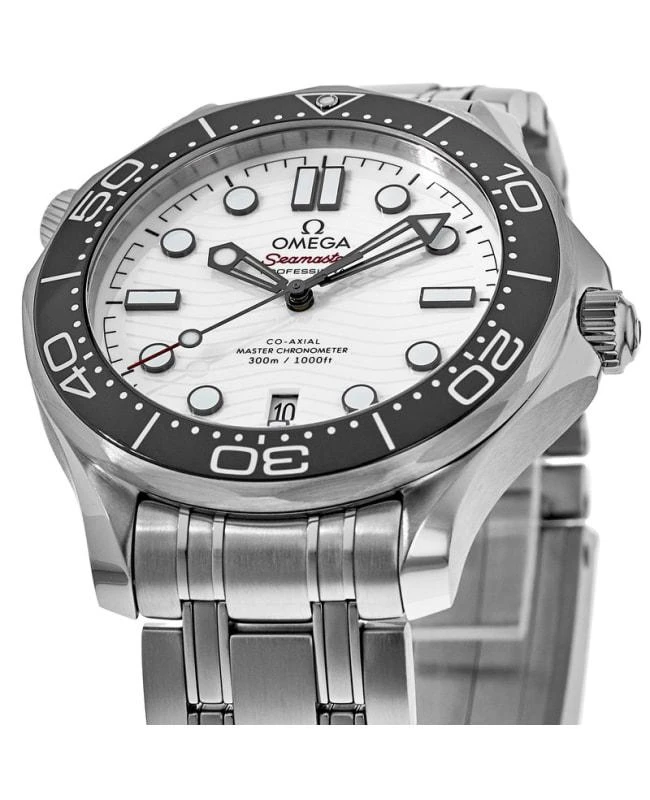Omega Omega Seamaster Diver 300M White Polar Dial Steel Men&apos;s Watch 210.30.42.20.04.001 3