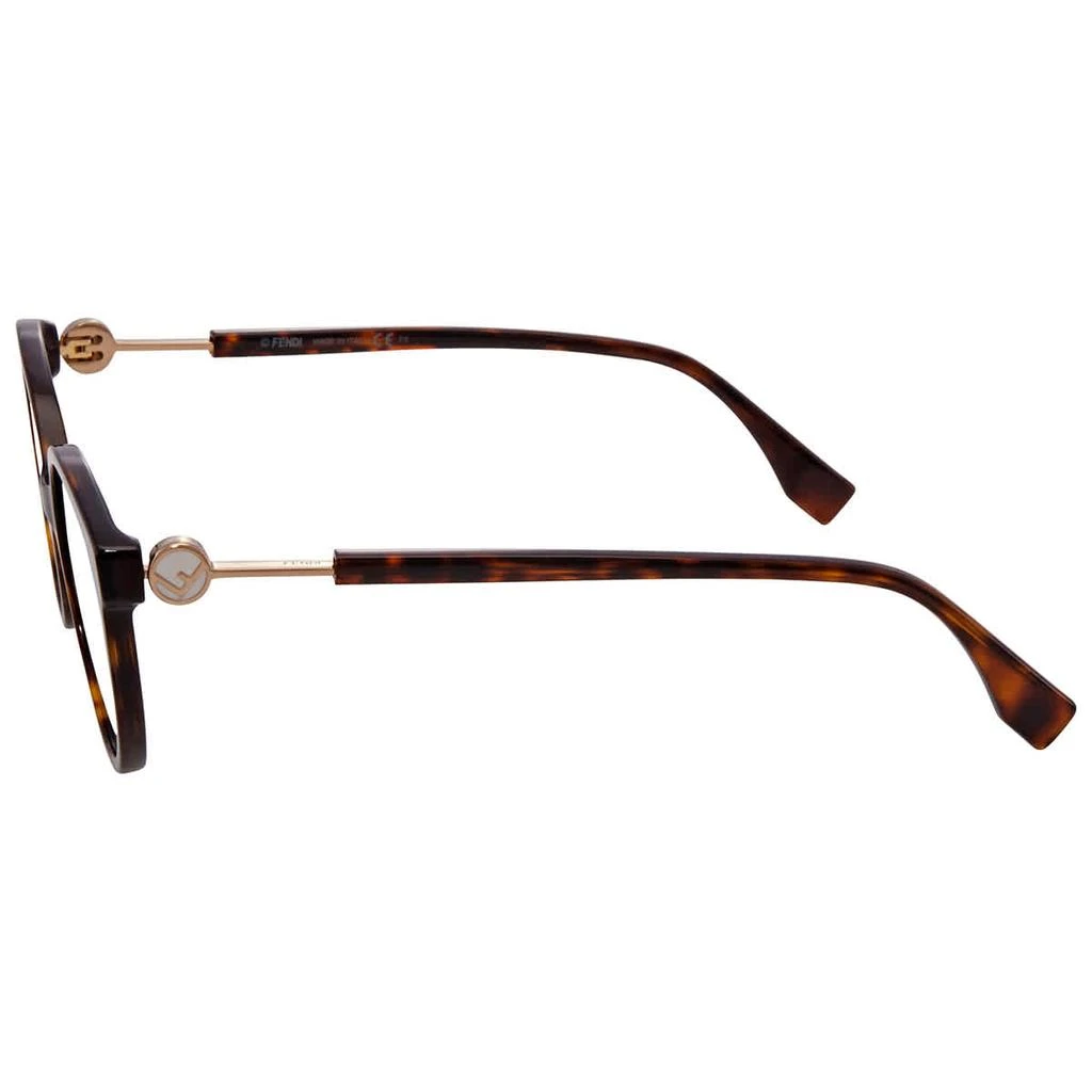Fendi Fendi Green Aqua Round Ladies Sunglasses FF 0373/S 0086 57 3