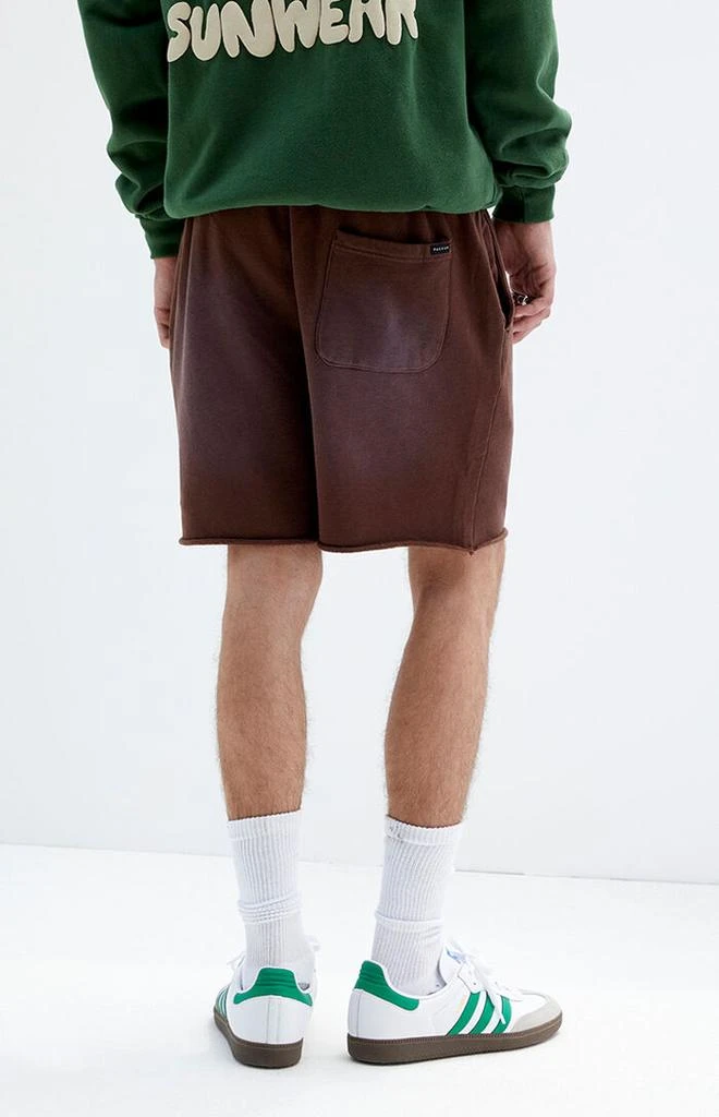 PacSun Brown Acid Wash Sweat Shorts 4