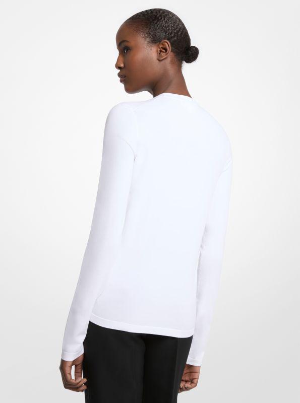 Michael Kors Stretch Viscose Long-Sleeve Shirt
