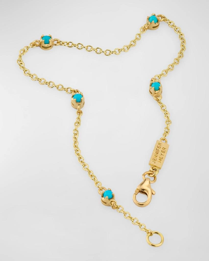 Jennifer Meyer 5 Illusion-Set Turquoise Bracelet 4