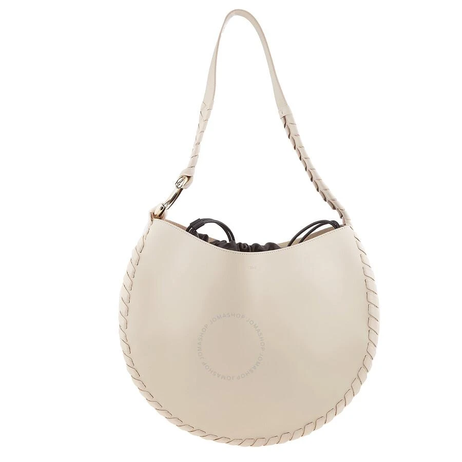 Chloé Large Mate Hobo Bag In Beige 1