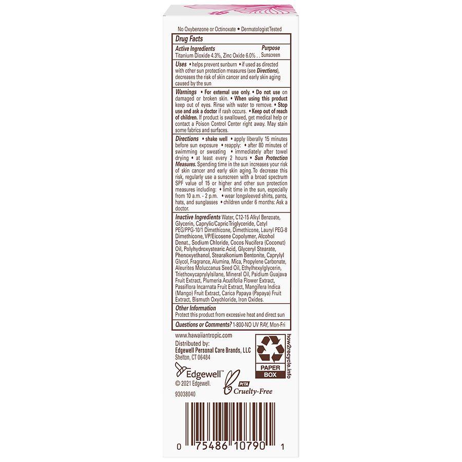 Hawaiian Tropic Mineral Face Skin Nourishing Tinted Milk SPF 30