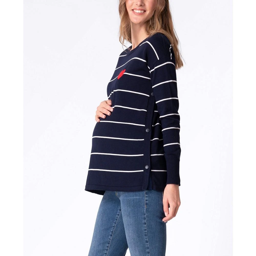 Seraphine Women's Maternity Mama Mini Nautical Cotton Sweaters 3