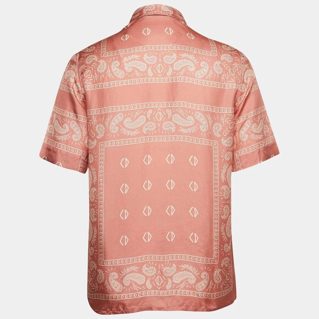 Dior Dior Homme Pink Bandana Print Silk Shirt XS 2