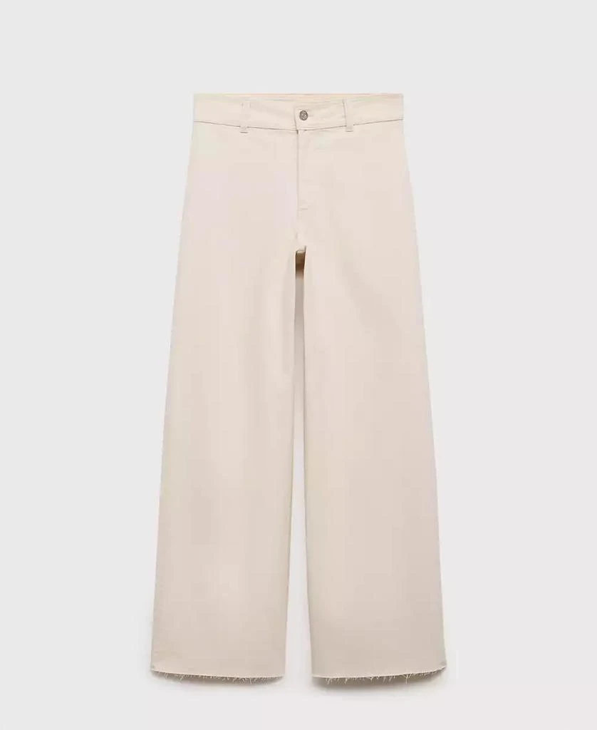 Mango Women's Catherin Culotte High-Rise Jeans 4